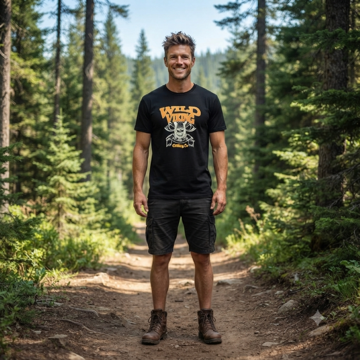 Exclusive-Tee-Black-Viking Head O