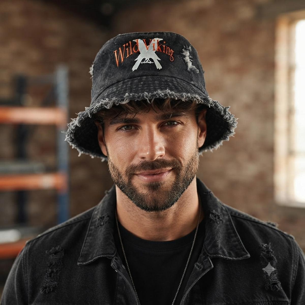 Denim Bucket Hat - Washed Black-Crow
