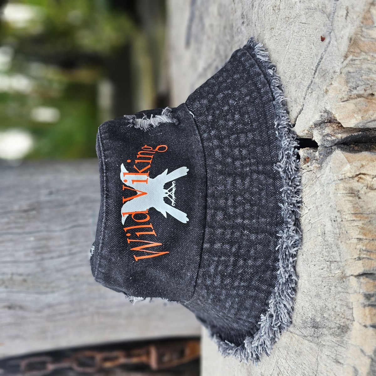 Denim Bucket Hat - Washed Black-Crow