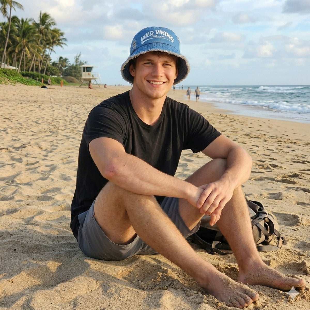 Denim Bucket Hat - Light Blue