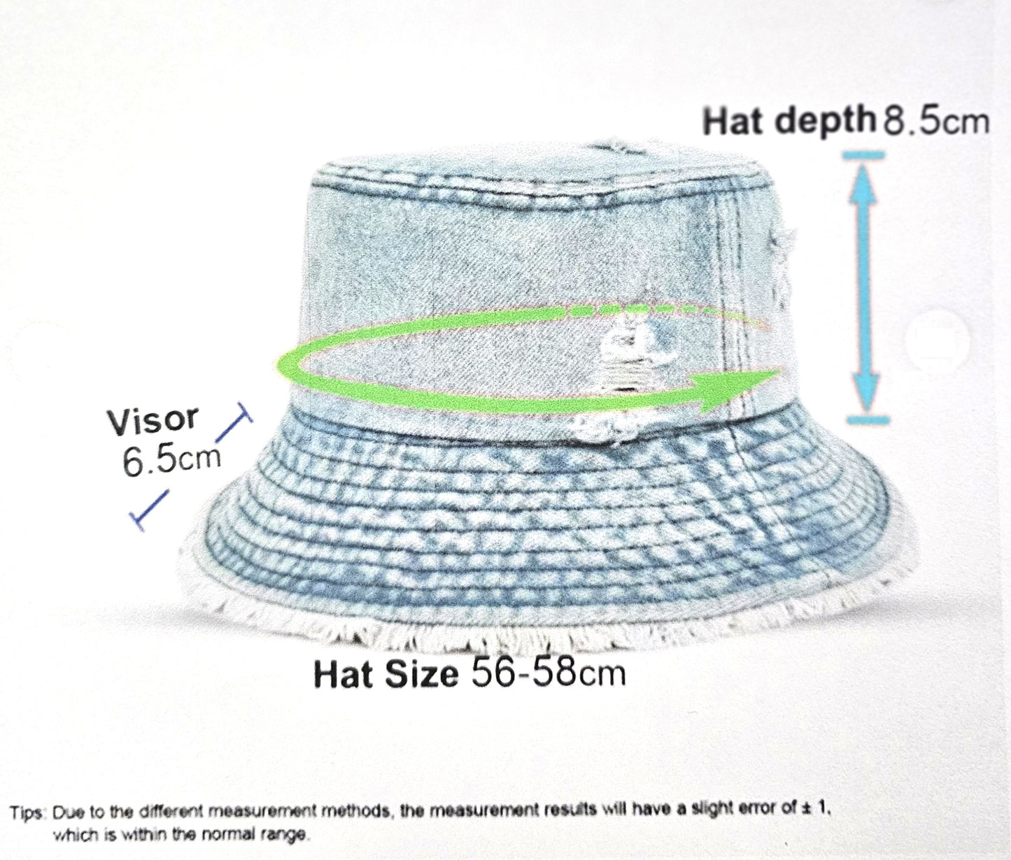 Denim Bucket Hat - Light Blue
