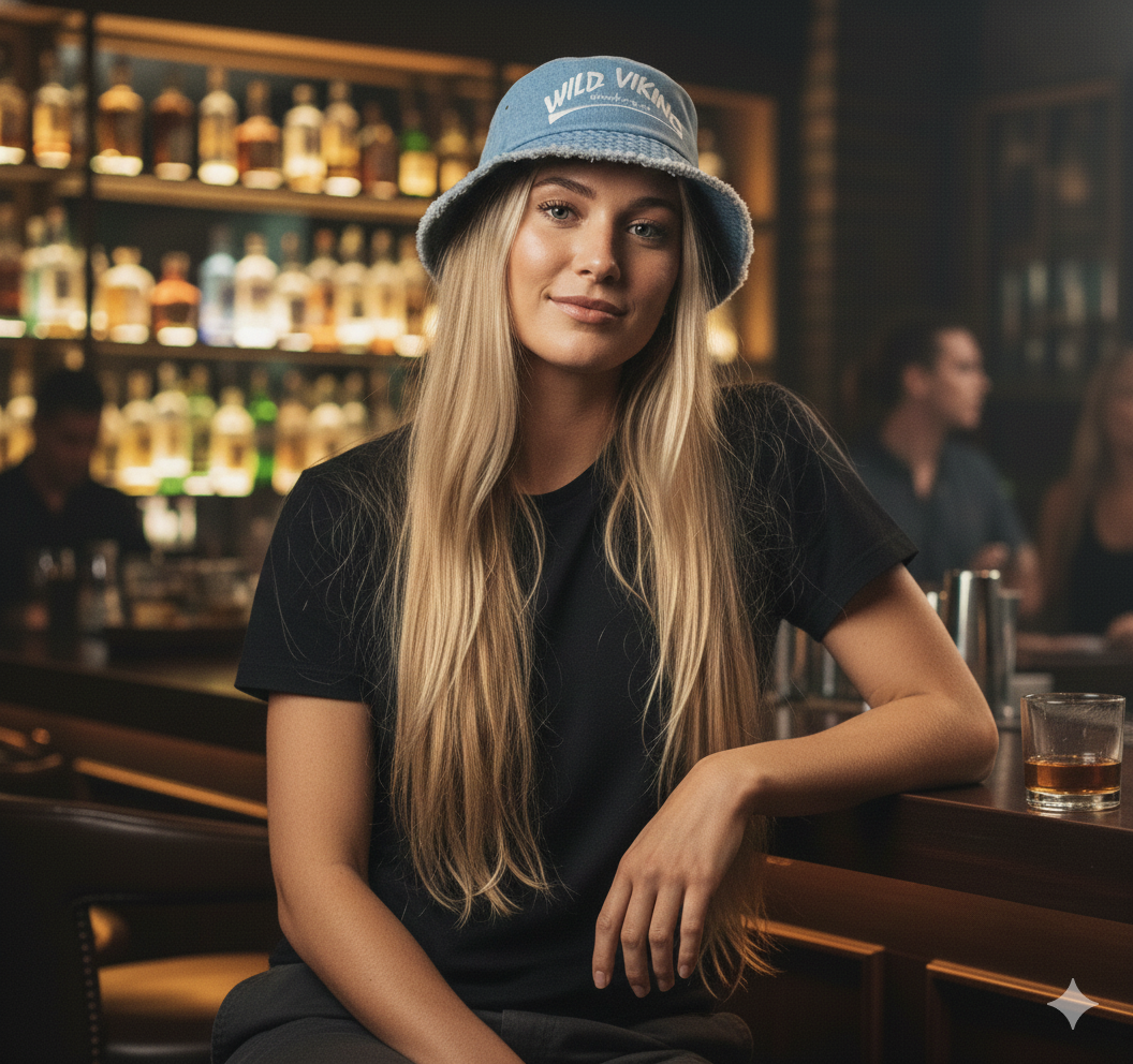 Denim Bucket Hat - Light Blue
