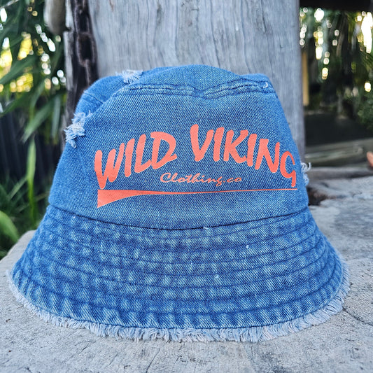 Denim Bucket Hat - Sky Blue O Label