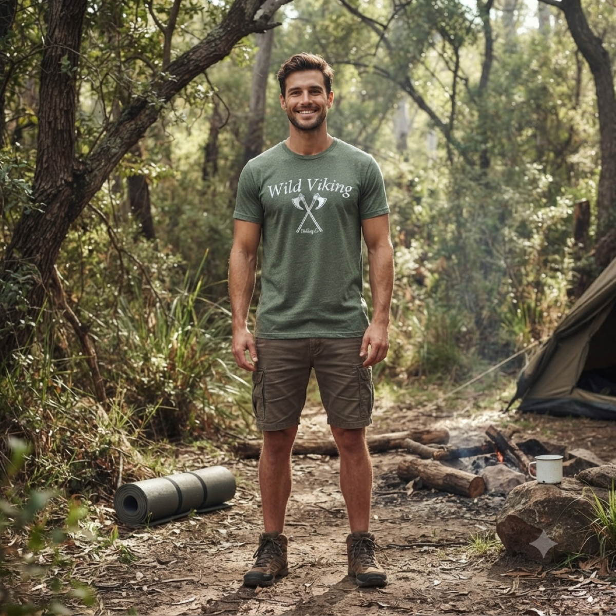 Original Axe T-Shirt-  Green
